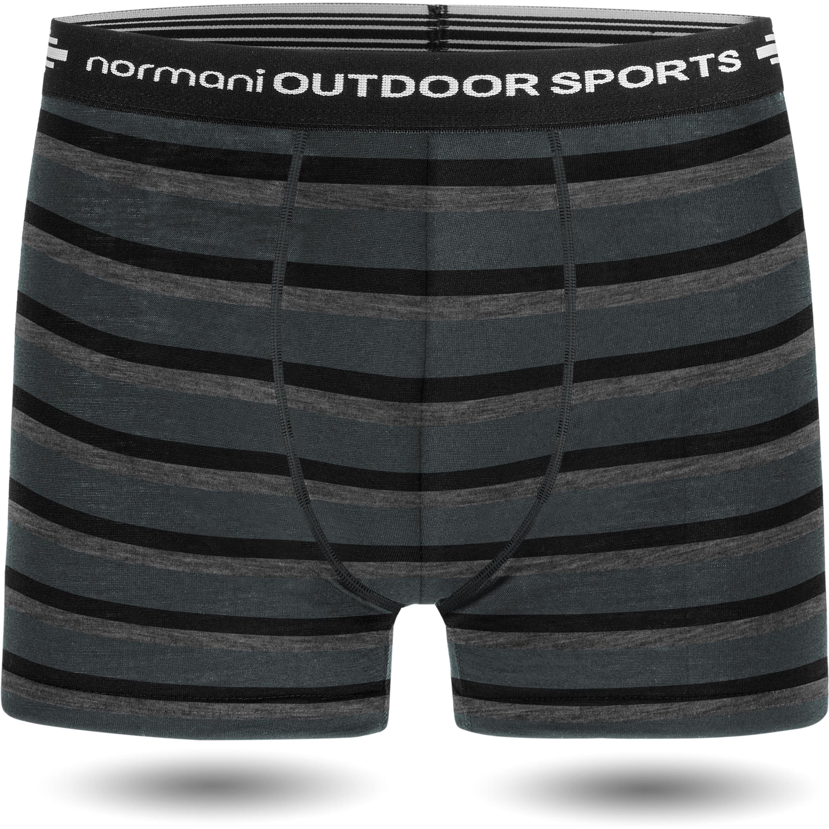 Normani, Herren, Unterhosen, Herren Merino Boxershorts Adelaide - 1579, Grau, (XXL)