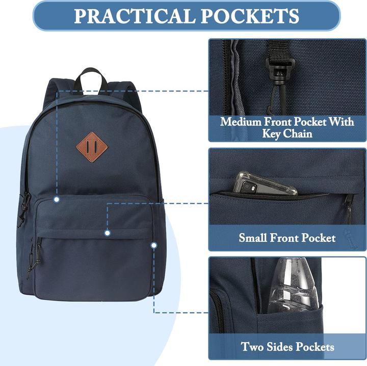 Produktbild Only-Bags.Store Schulrucksack, klassischer leichter Rucksack Teenager College Schultasche lässiger Tagesrucksack