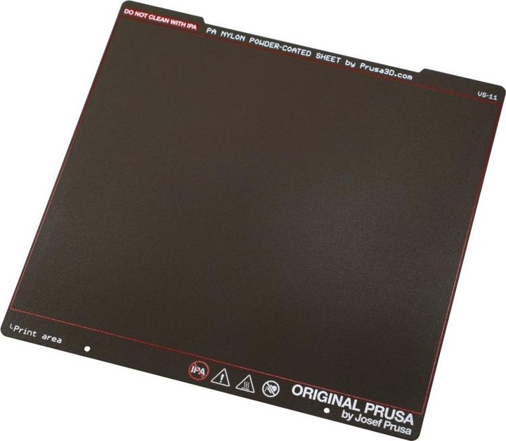 Prusa PA Nylon pulverbeschichtetes Stahlblech für MK3 und MK4 (Platte)