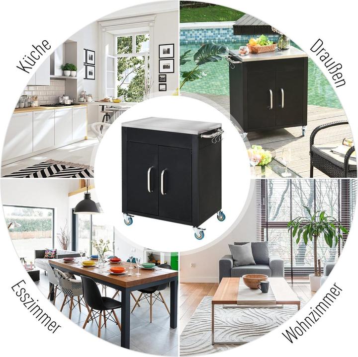 Produktbild Jamb Servierwagen Edelstahl