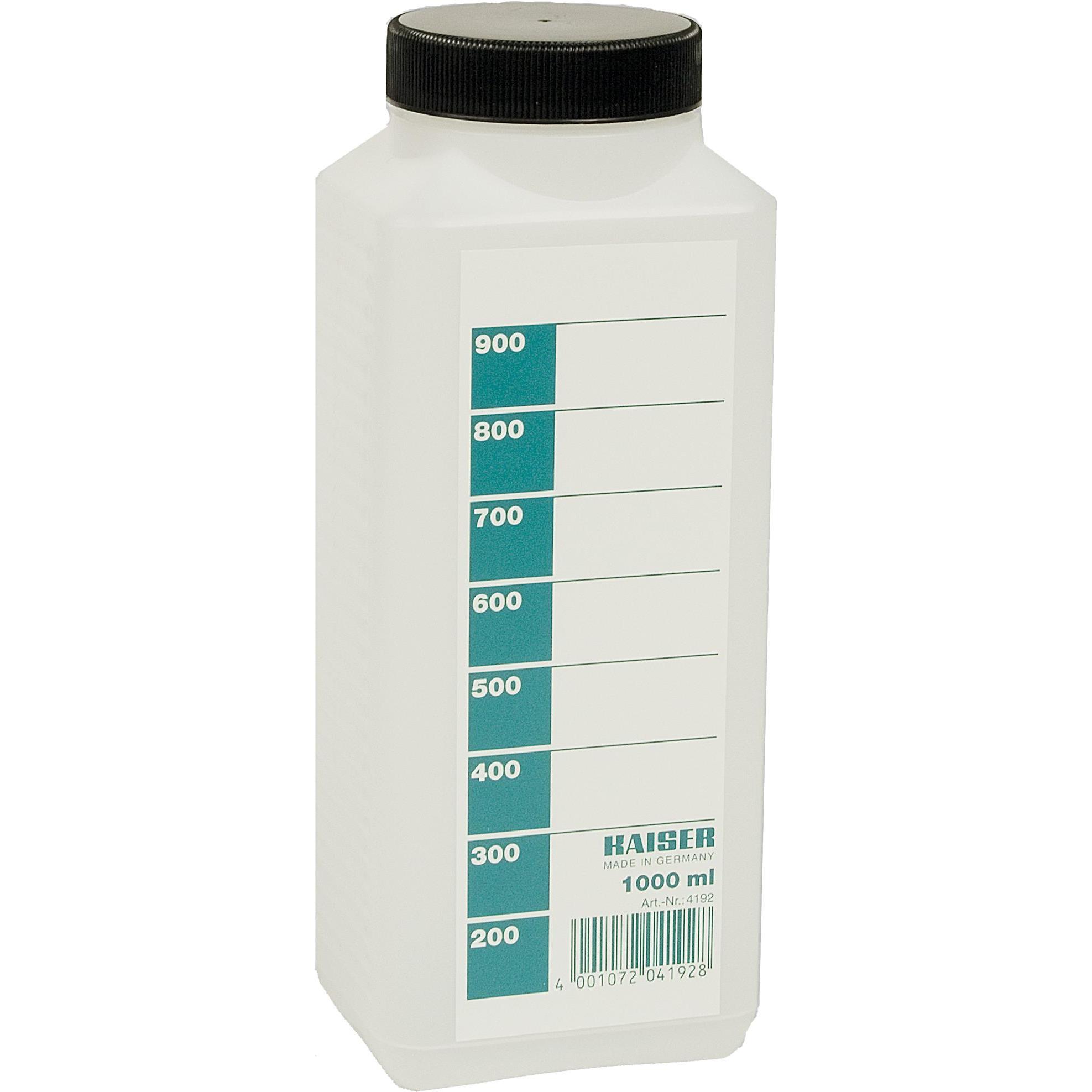 Kaiser Fototechnik Chemikalienflasche (Laborutensilien), Analogfilmentwicklung, Weiss