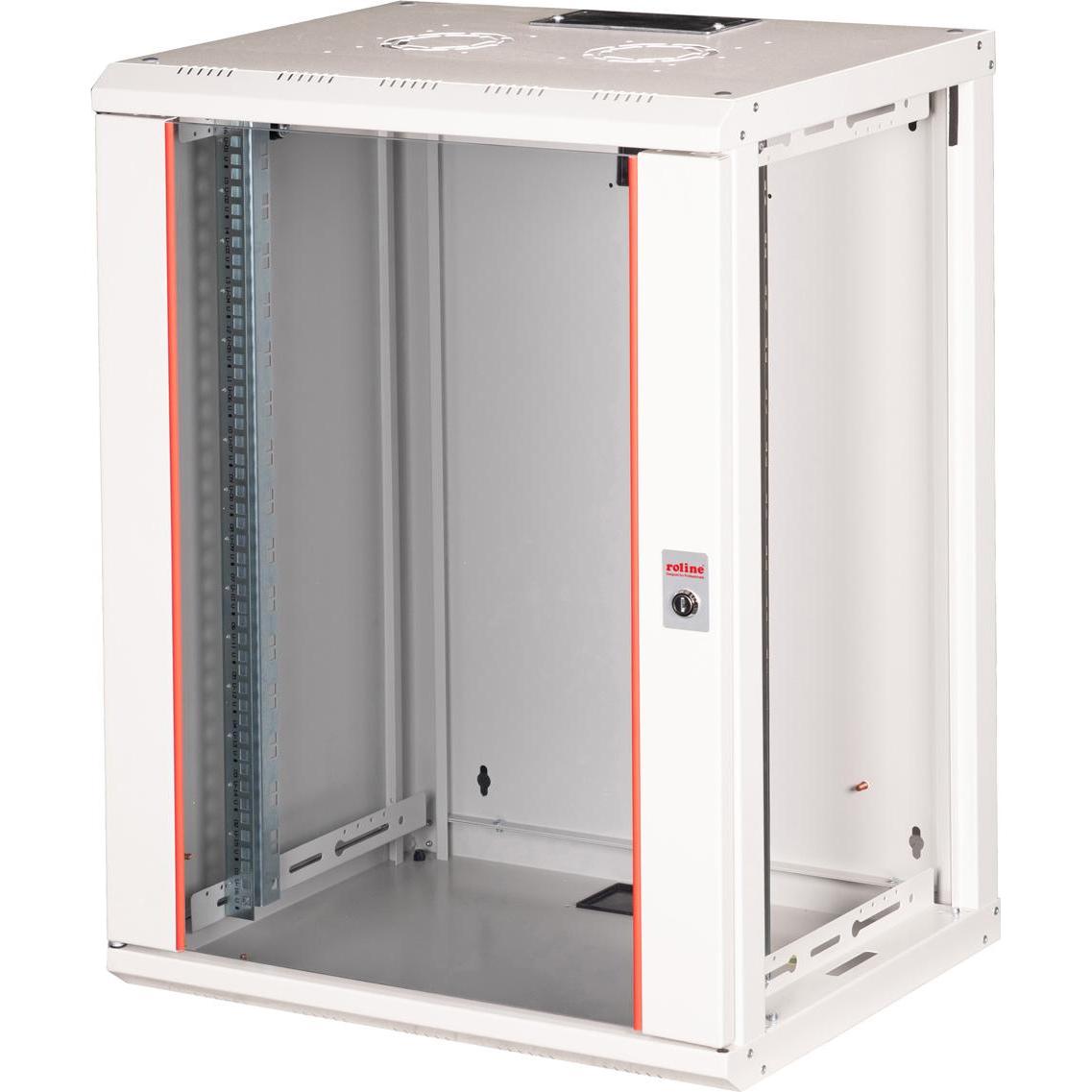 Roline 19-Zoll Wandgehäuse Pro 16 HE (16 HE, 19 Zoll Rack), Serverschrank, Grau