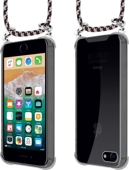 Actual product image Cadorabo TPU Mobile Phone Chain SILVER Cover