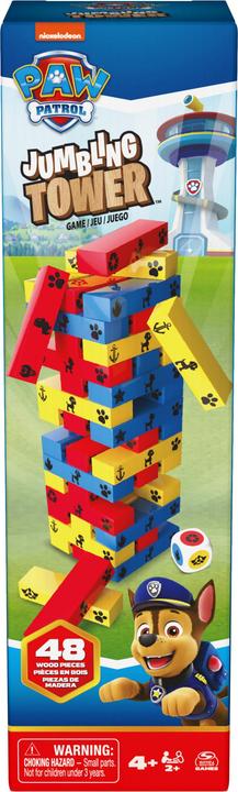 Actual product image Spin Master Paw Patrol Jumbling Tower (English, French, German, Italian, 2 - 10 Players)