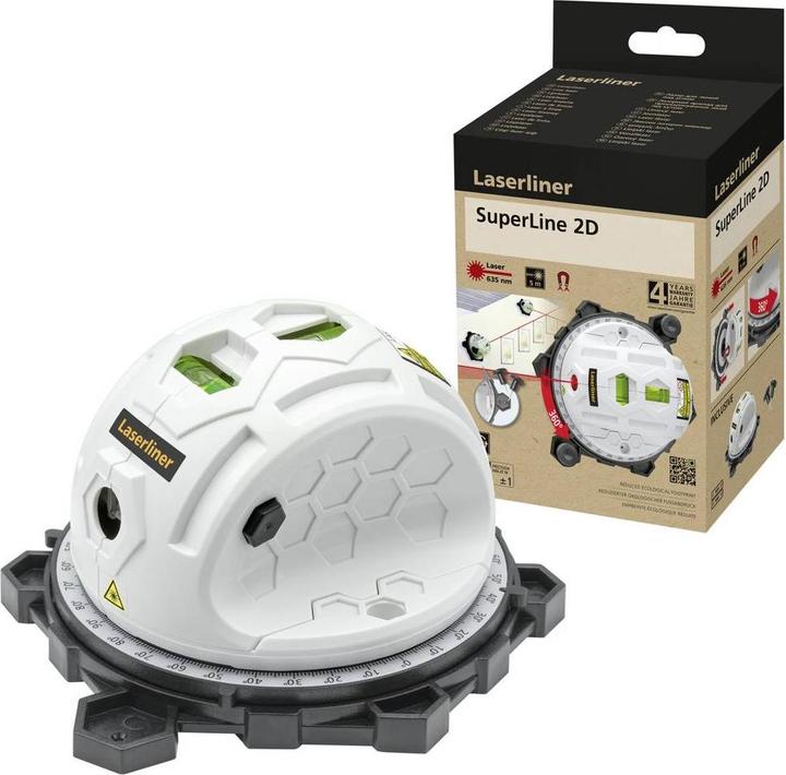 Actual product image Laserliner SuperLine 2D 081.110E Digital spirit level