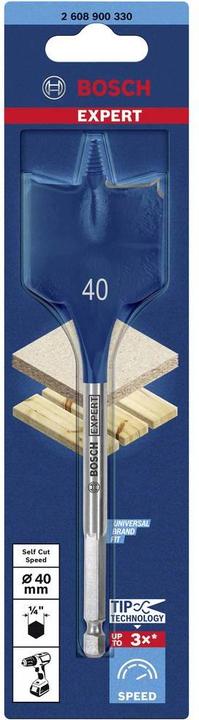 Produktbild Bosch Professional Zubehör EXPERT Self Cut Speed Flachfräsbohrer, 40 x 152 mm (40 Millimeter)