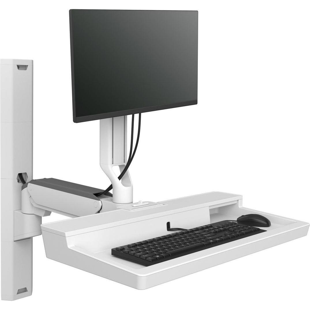 Ergotron Carefit Combo System Snow, Monitor Halterung