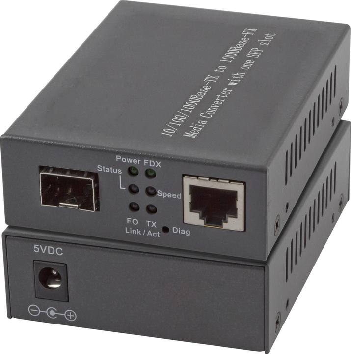 Immagine prodotto EFB Elektronik Media converter 1x100/1000Mbit Rj45, 1 porta Gigabit SFP