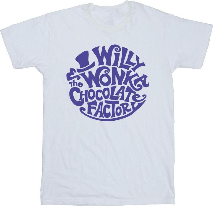 Produktbild Willy Wonka & the Chocolate Factory Typed Logo TShirt Mädchen (128)