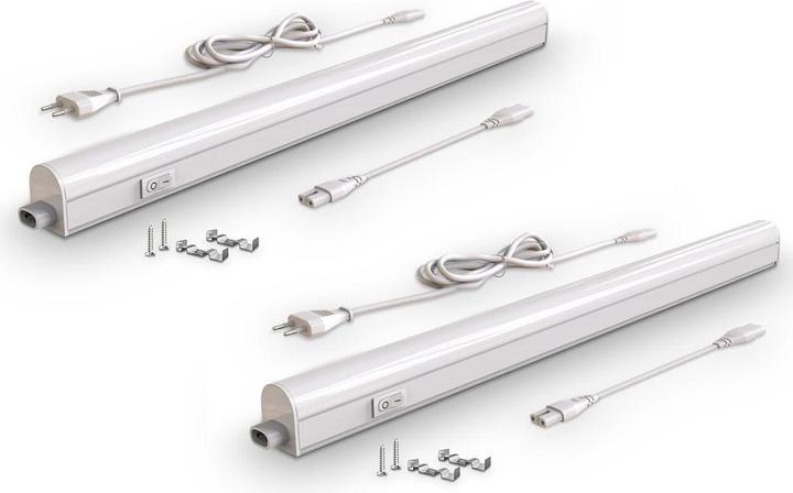 Immagine prodotto B.K.Licht Luce LED sottopensile, bianca, LED/8W, set di 2 (800 lm)
