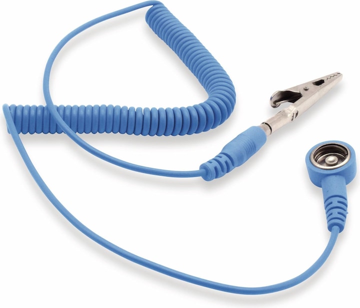 Produktbild Quadrios ESD-Erdungskabel 1.80 m Druckknopf 10 mm, Stecker, Krokodilklemme