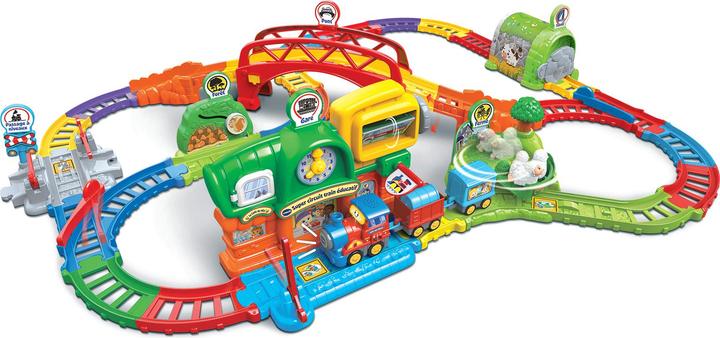 Produktbild VTech Tut Tut Bolides - Super circuit train éducatif (+ Adam train marchand)