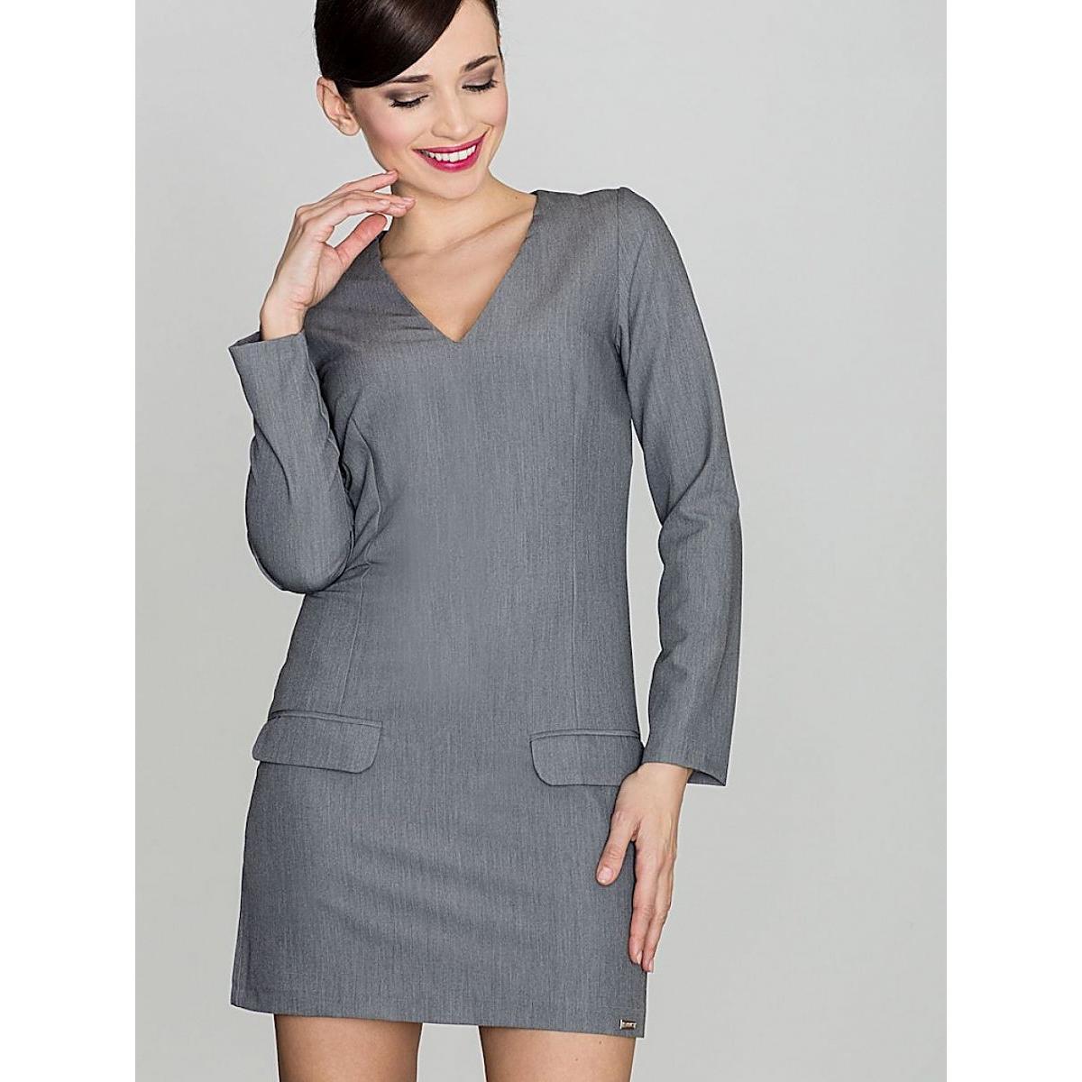 Lenitif, Kleider, Alltagskleid, Grau, (XL)