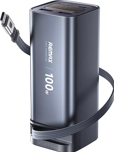 Image du produit Remax - Powerbank mit integriertem Kabel, FC-22 100W, 20000mAh, schwarz (20000 mAh, 100 W)