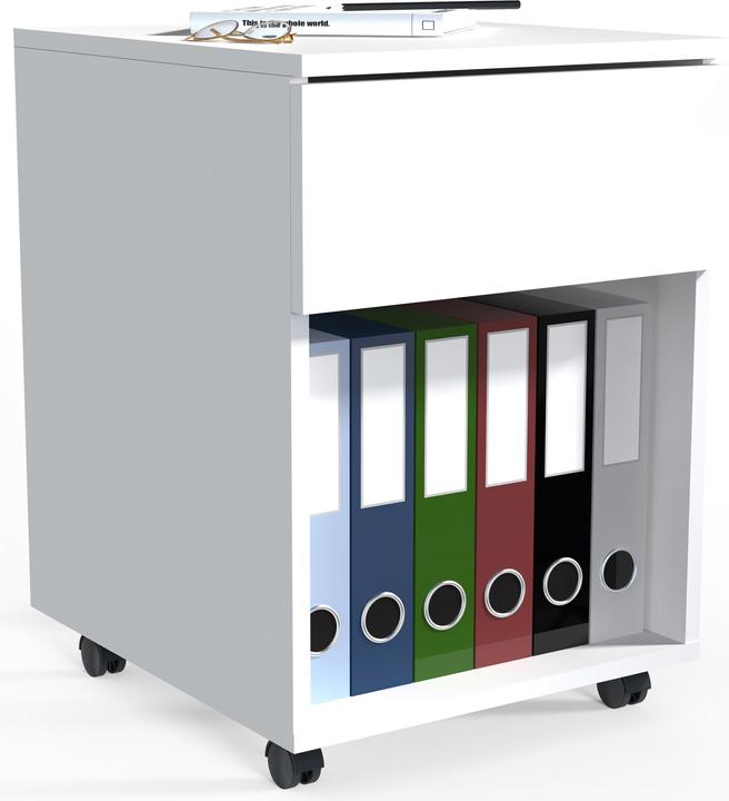 Image du produit VCM Caisson roulant Caisson d'appoint Caisson de bureau Roulettes Dasola 1 tiroir (39 x 45 x 55 cm)