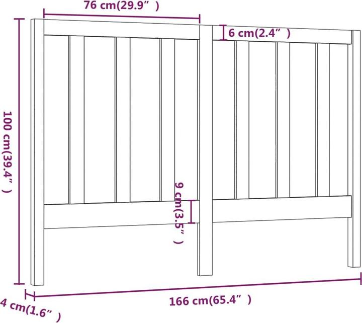 Image du produit VidaXL Lambertine (186 x 4 x 100 cm)