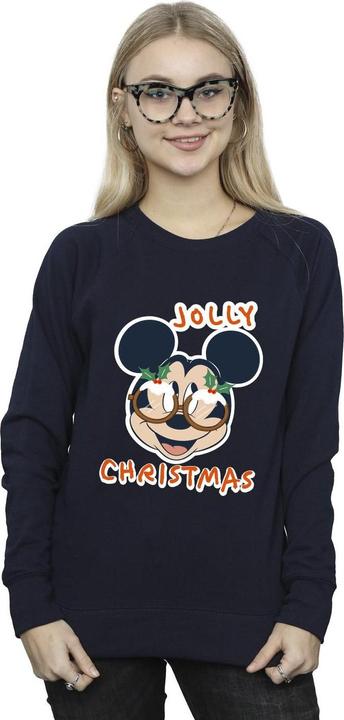 Produktbild Disney Mickey Mouse Jolly Christmas Glasses Sweatshirt (M)
