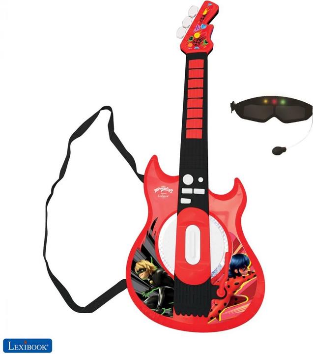Immagine prodotto Lexibook Miraculous Elektronische Gitarre mit Mikrofon in Brillenform (Francese)