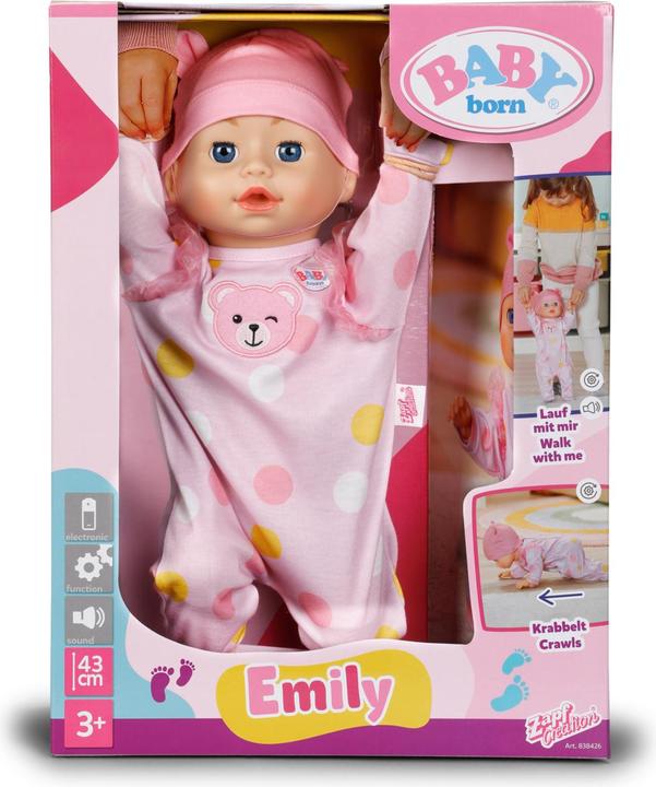 Image du produit Zapf Creation Zapf BABY born Emily Lauf mit mir 43cm