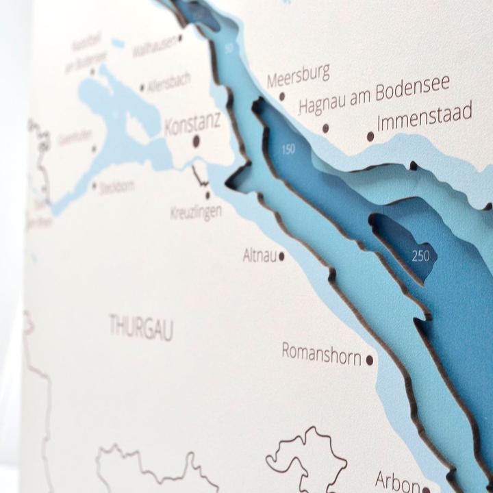 Actual product image Enjoy The Wood Lake Constance - Sea Chart made of Wood