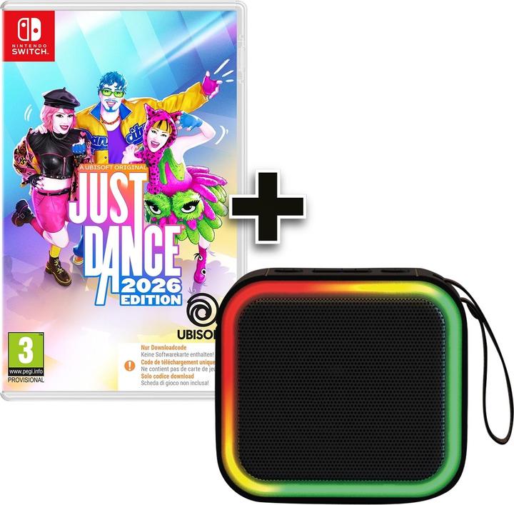 Immagine prodotto Ubisoft Just Dance 2026 + ready2music Concert S (Switch, Switch 2, DE)