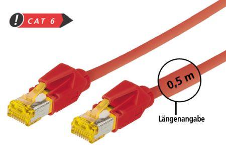 Immagine prodotto Tecline Cavo patch S/FTP, PiMF, Cat 6a, rosso, 1,5 m Per 10 Gigabit/s, senza alogeni, con cavo Draka e (S/FTP, CAT6a, 1.50 m)