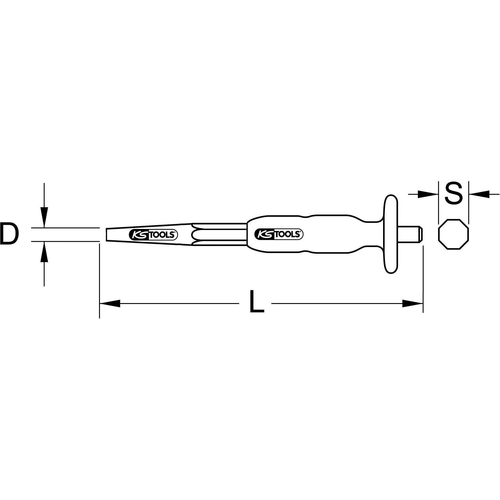 Thumbnail - KS Tools, Meissel, Durchtreiber