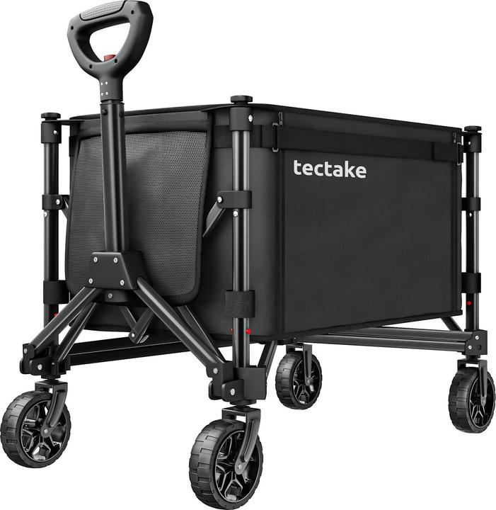tectake ca.rello pieghevole SmartRider, ruote profilate, maniglia telescopica