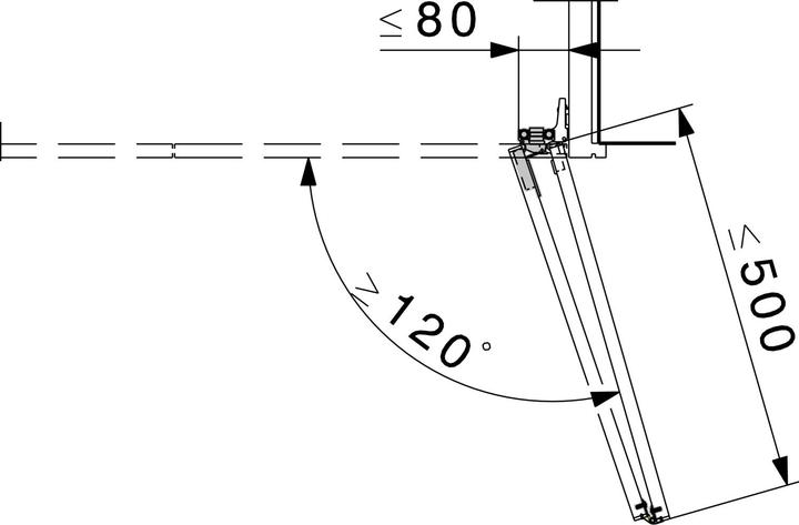 Actual product image HAWA MULTIFOLD 30/W Folding sliding door fitting, 2 leaves 1 folding door