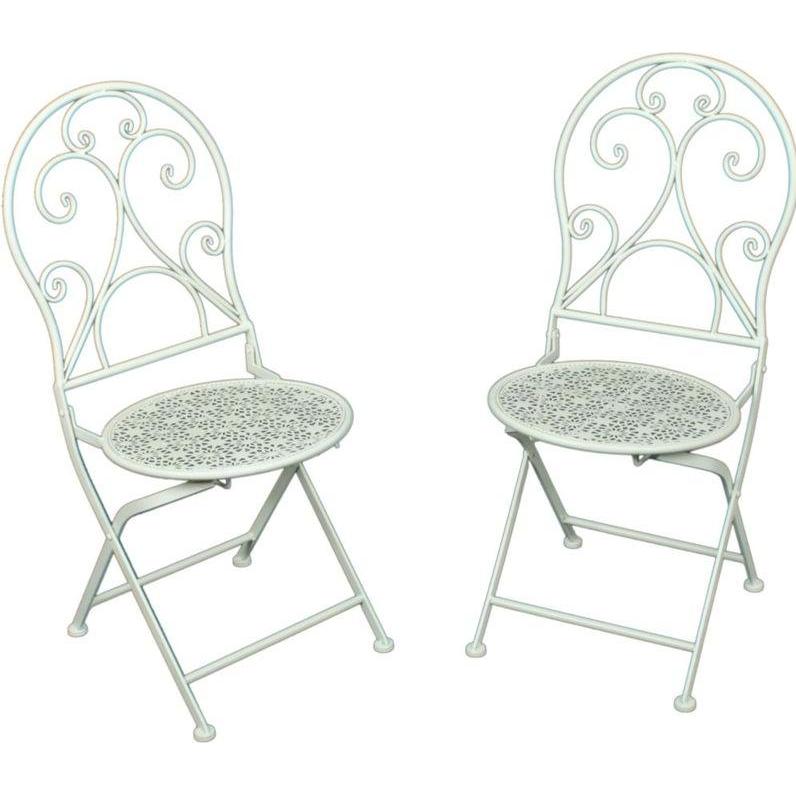 Garden Pleasure, Gartenstühle, Klappstuhl Lascar 2er-Set 40 x 40 x 93 cm