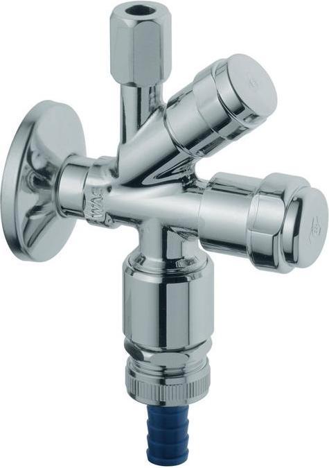 Grohe WAS combi angle valve 1/2" m pipe aerator chr