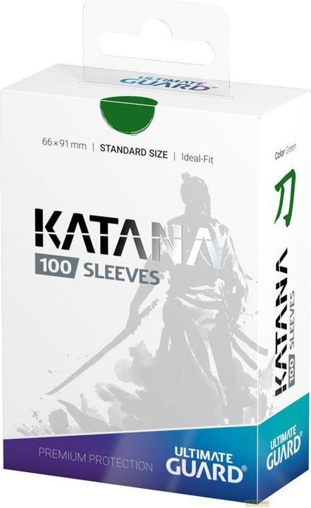Produktbild Ultimate Guard Kartenhülle Katana Sleeves Standardgrösse Grün 100