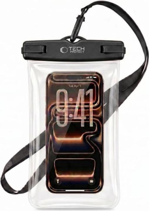 Produktbild Tech-Protect Universelles wasserdichtes Tech-Protect-Gehäuse, Schwarz (Universal)