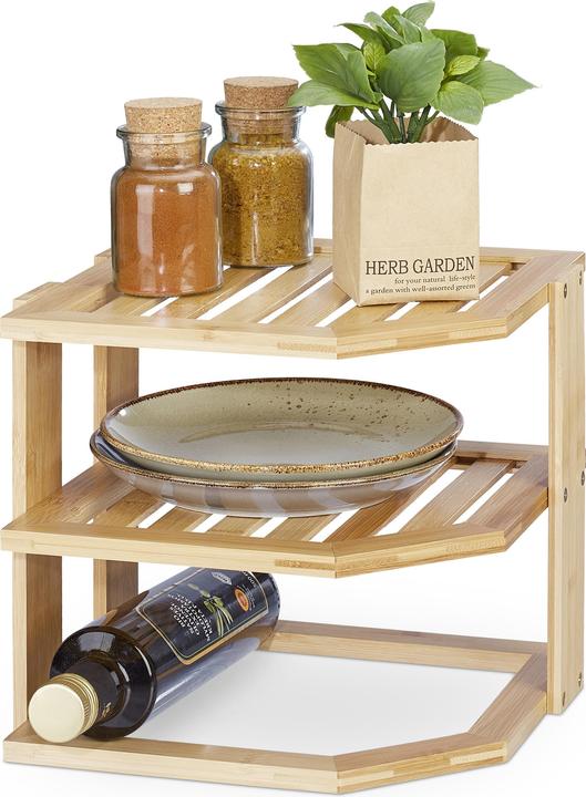 Relaxdays corner shelf (27 x 25.5 x 24 cm)