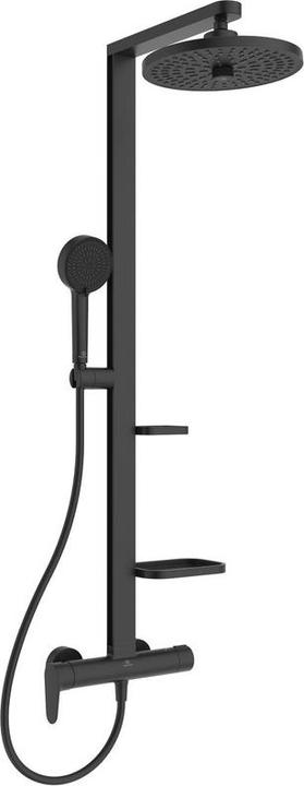 Actual product image Ideal Standard Shower system Alu+: Ceraflow shower mixer 2 shelves, 2F hand shower, 2F overhead shower