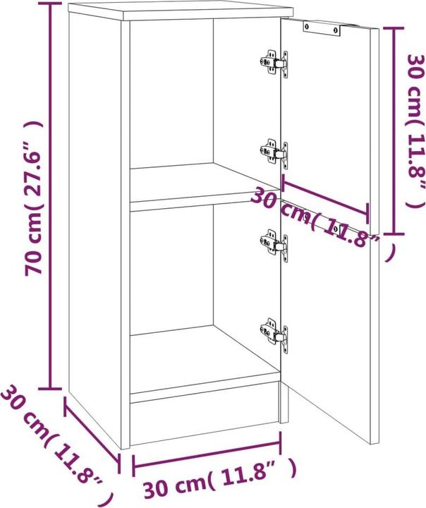 Image du produit vidaXL Sideboard (30 x 30 x 70 cm)