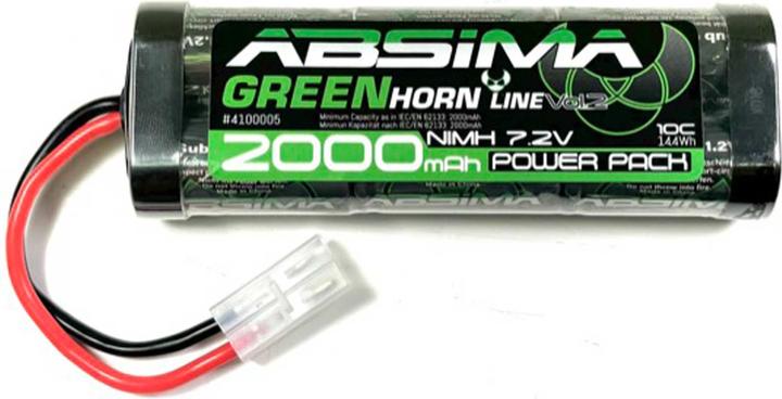 Image du produit Absima Greenhorn Vol.2 NiMH 7.2V 2000mah (Tamiya) (7.20 V, 2000 mAh)
