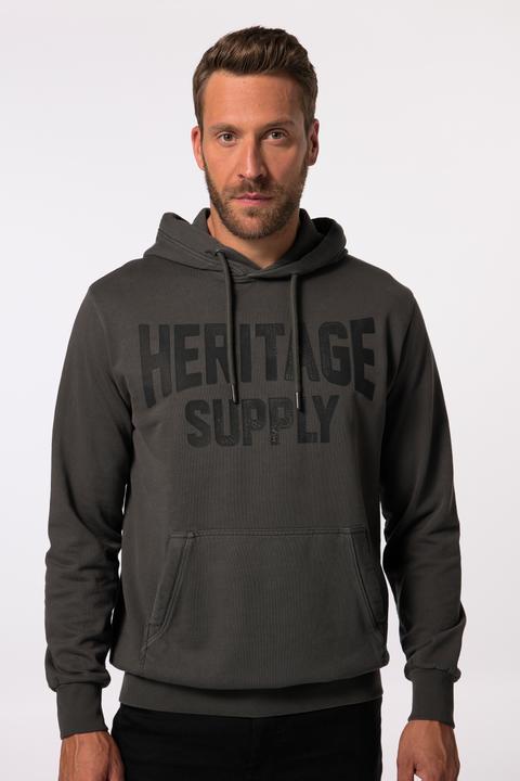 Actual product image JP1880 JP 1880 Hoodie, Crack-Brustprint, Vintage Look, Kapuze (XXL)