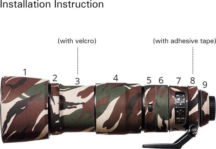 Immagine prodotto easyCover Coprire la quercia della lente Camoufl. Foresta per Sigma 150-600mm Contemporaneo (Confezione)