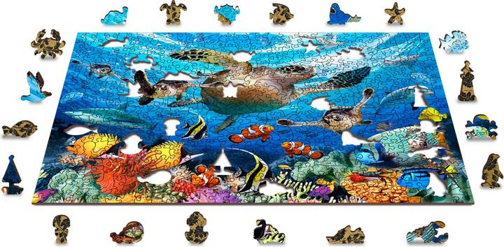 Productafbeelding WoodenCity Puzzel van hout L Oceaanleven (505 onderdelen)
