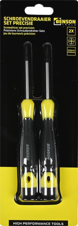 Actual product image Benson Screwdriver set precision 2 pcs Phillips