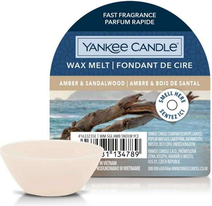 Actual product image Yankee Candle Scented Wax Platelets Amber & Sandalwood