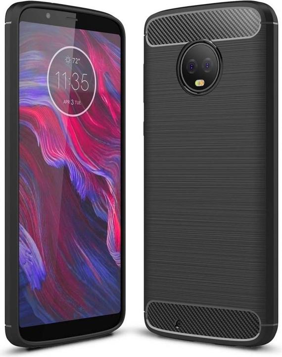 Actual product image Screenguard Motorola Moto G6 Cover Carbon Brushed Soft TPU (Motorola Moto G6)