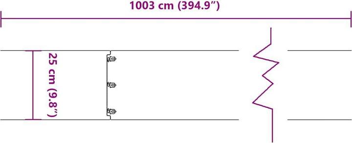 Image du produit vidaXL Rasenkante (103 cm)