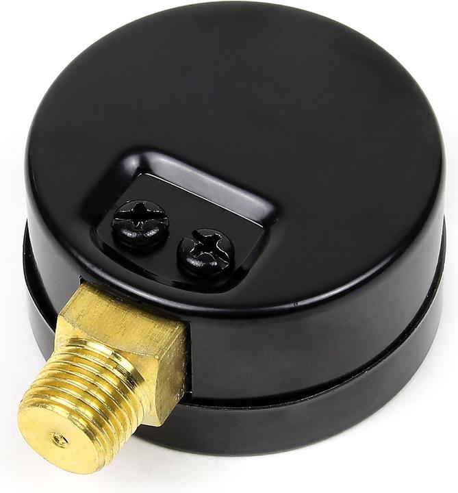 Wiltec Druckanzeige Druckbehälter/ Manometer radial DN8 (1/4") 12.9mm 0-12bar 0-170PSI