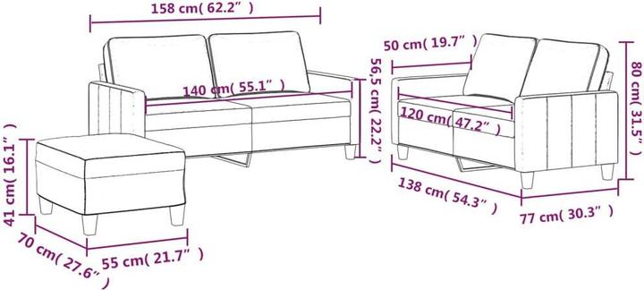 Produktbild vidaXL Galdina (2-Sitzer)