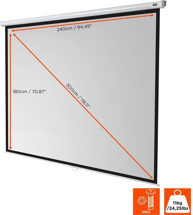 Actual product image Celexon Rollo Economy, Canvas, 4:3 (118.11", 4:3)