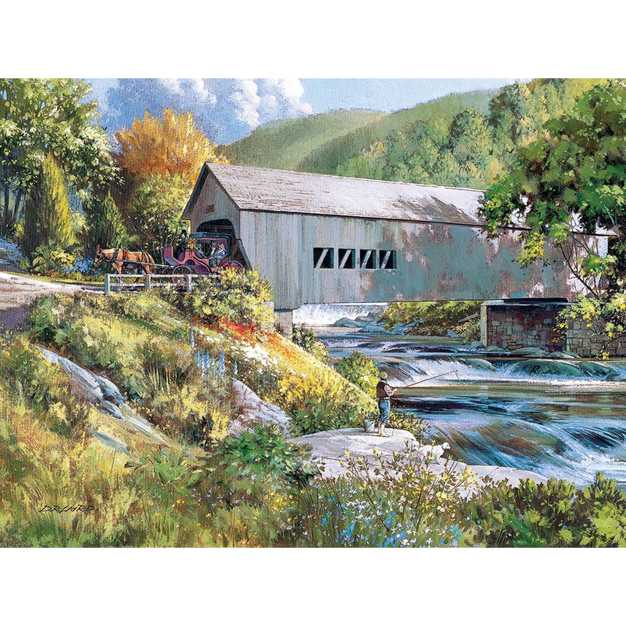 Thumbnail - Cobble Hill Puzzle Gedeckte Brücke XL 275 Teile (275 Teile)