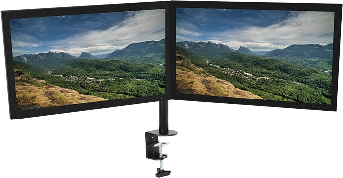 Productafbeelding LogiLink 2-voudige monitor bureaubevestiging (Tabel, 27")