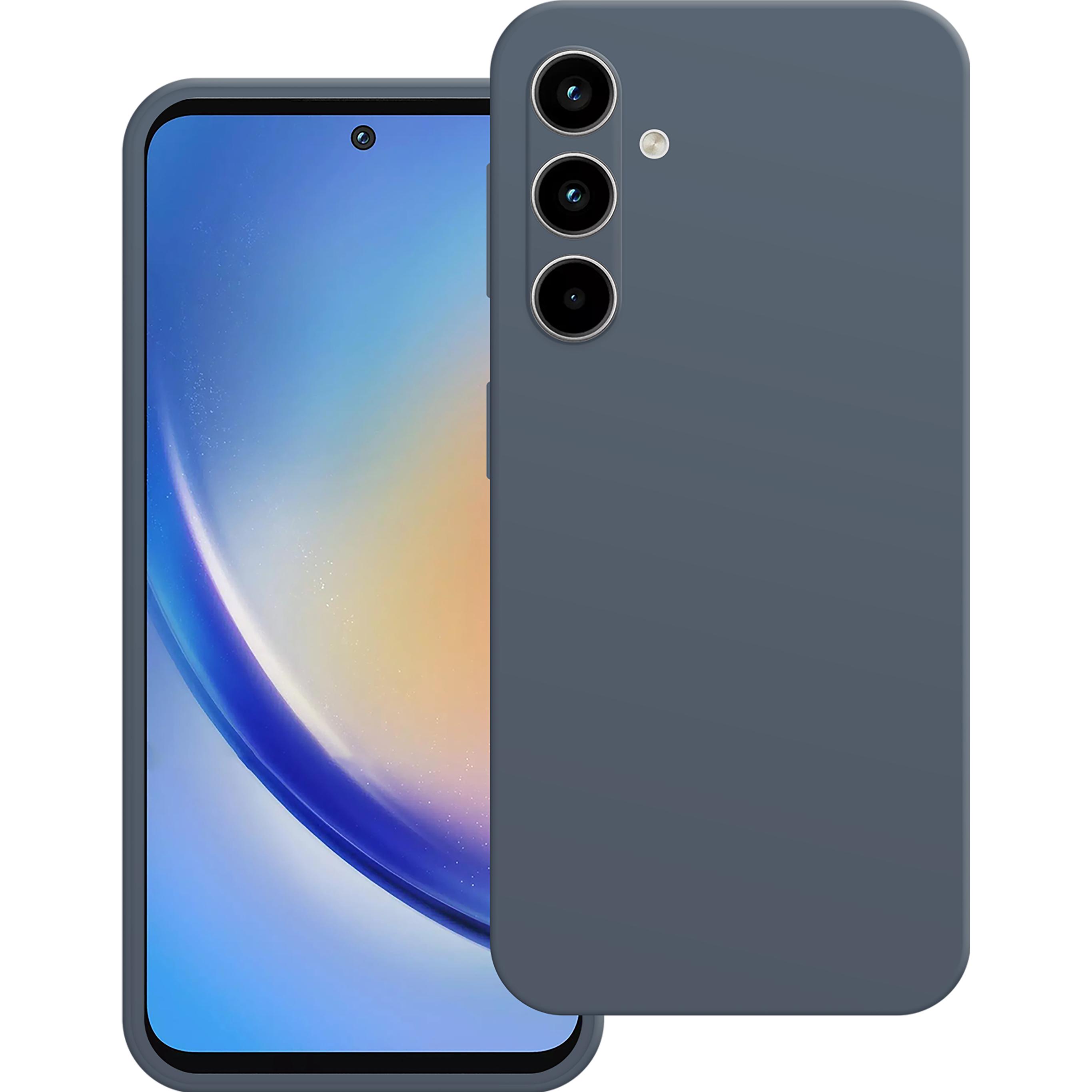 Cazy Silikon Hülle Kompatibel mit Samsung Galaxy A35 - Soft TPU Schutz - (Samsung Galaxy A35), Smartphone Hülle, Blau